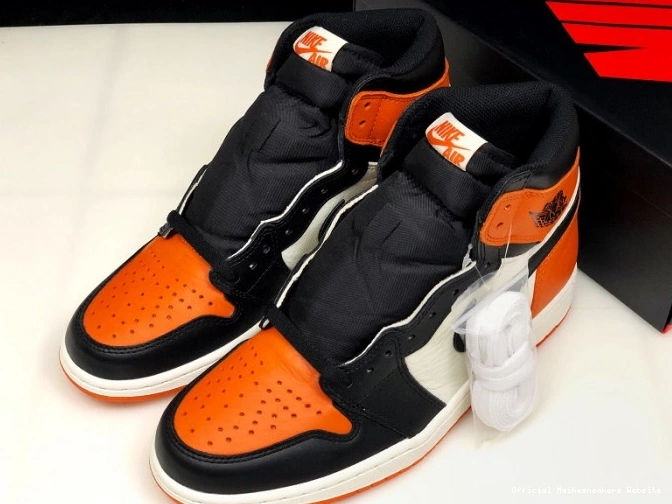 Official Maikesneakers Air High Jordan Backboard555088-005 Retro OG 1 Shattered 0812